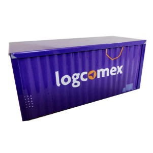 Container de Metal Oco com tampa 12X5X5